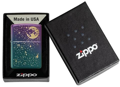 Zippo Lighter - Starry Sky Iridescent Finish - Lighter USA