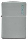 Zippo Lighter - Classic Flat Grey w/ Zippo Logo - Lighter USA