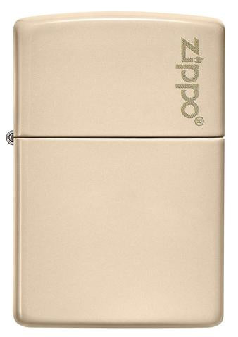 Zippo Lighter - Classic Flat Sand Zippo Logo - Lighter USA