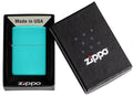 Zippo Lighter - Classic Flat Turquoise - Lighter USA