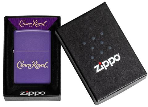 Zippo Lighter - Crown Royal Purple Matte Finish - Lighter USA