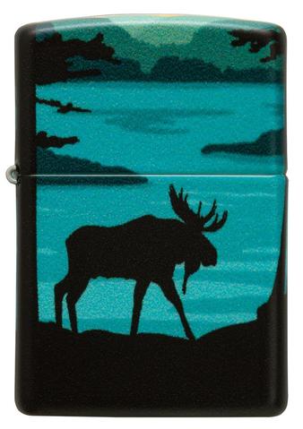 Zippo Lighter - Moose Landscape Design - Lighter USA