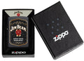 Zippo Lighter - Jim Beam Label on a Black Matte Finish - Lighter USA