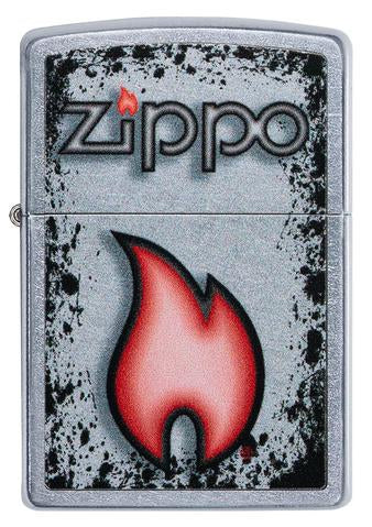 Zippo Lighter - Charcoaled Edged Eternal Flame Design - Lighter USA