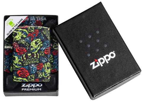 Zippo Lighter - Skull Crown - Lighter USA