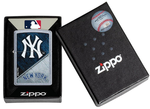 Zippo Lighter - MLB New York Yankees Street Chrome - Lighter USA