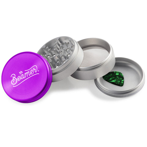 Beamer Aircraft Grade Aluminum 63MM Grinder - Crown Logo - Lighter USA