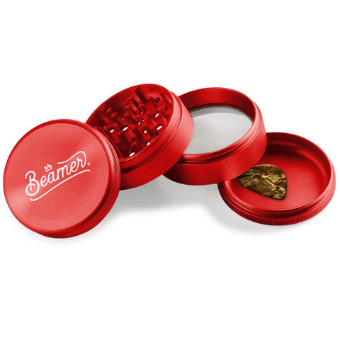 Beamer Aircraft Grade Aluminum 63MM Grinder - Crown Logo - Lighter USA