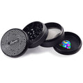 Beamer Aircraft Grade Aluminum 63MM Grinder - Psychedelic Star Maze - Lighter USA