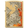 Zippo Lighter - Dragon Fuzion High Polish Brass - Lighter USA