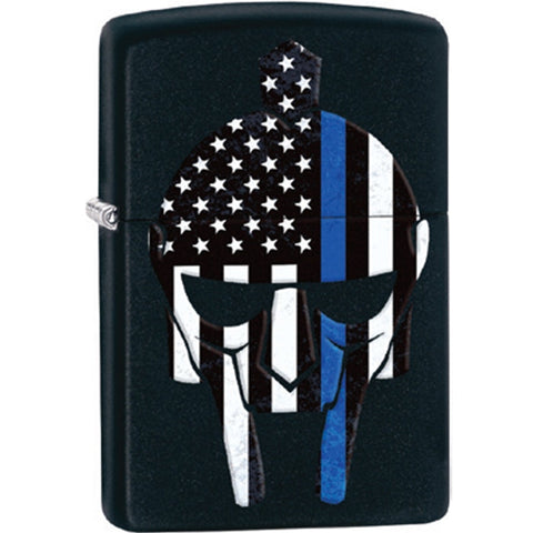 Zippo Lighter - Thin Blue Line Warrior - Lighter USA