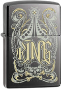 Zippo Lighter - King in Black Ice - Lighter USA