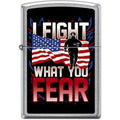 Zippo Lighter - I Fight What You Fear - Lighter USA