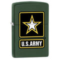 Zippo Lighter - Green Matte US Army Logo - Lighter USA