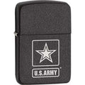 Zippo Lighter - Black Crackle US Army Logo 1941 - Lighter USA