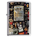 Zippo Lighter - Military Montage High Polished Chrome - Lighter USA