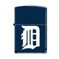 Zippo Lighter - Detroit D Blue Matte - Lighter USA