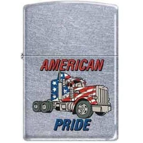 Zippo Lighter - American Pride Street Chrome - Lighter USA