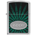 Zippo Lighter - Foliage High Polish Chrome - Lighter USA