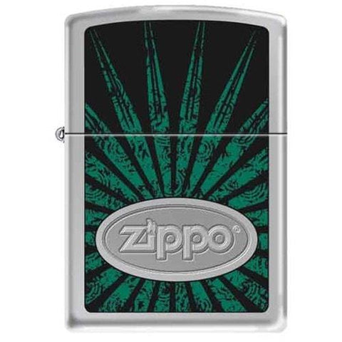 Zippo Lighter - Foliage High Polish Chrome - Lighter USA