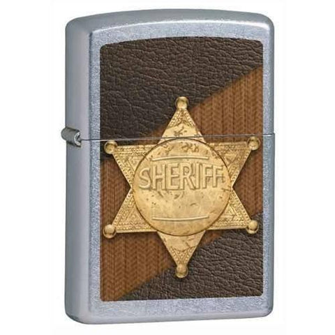 Zippo Lighter - Sheriff Street Chrome - Lighter USA