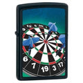 Zippo Lighter - Dartboard Black Matte - Lighter USA