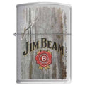 Zippo Lighter - Jim Beam Brushed Chrome - Lighter USA