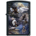 Zippo Lighter - Blaylock Spirit of the West Black Matte - Lighter USA