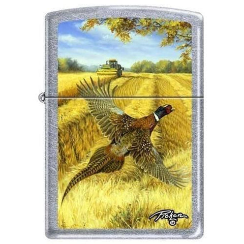 Zippo Lighter - Picken's Pheasant Street Chrome - Lighter USA