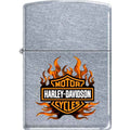 Zippo Lighter - Harley Davidson Flame Street Chrome - Lighter USA