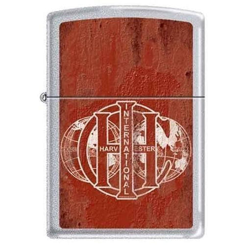 Zippo Lighter - International Harvester Satin Chrome - Lighter USA