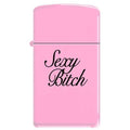 Zippo Lighter - Sexy Bitch Slim Pink Matte - Lighter USA