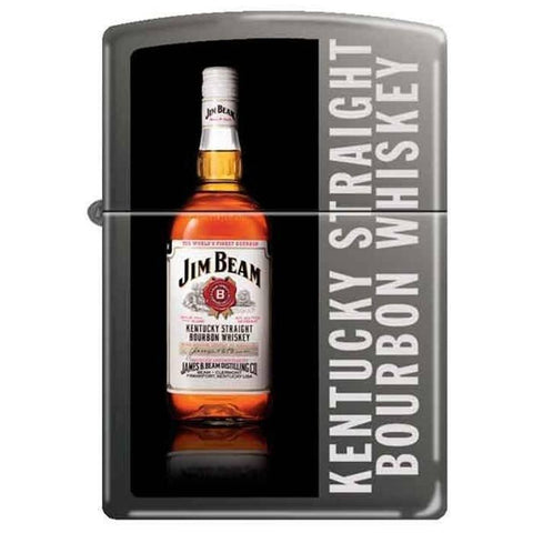 Zippo Lighter - Jim Beam Bottle Black Ice - Lighter USA