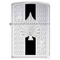 Zippo Lighter - Deep Pockets Heavy Walled Armor w/ Swarovski Crystal - Lighter USA