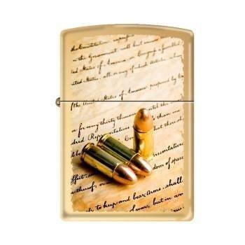 Zippo Lighter - 2nd Amendment High Polish Brass - Lighter USA