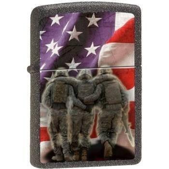 Zippo Lighter - 3 Soldiers No One Gets Left Behind Ironstone - Lighter USA