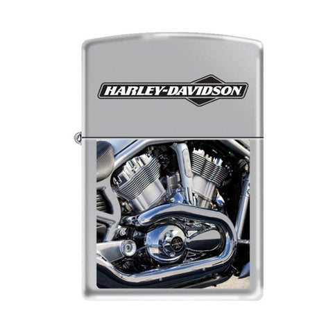 Zippo Lighter - Harley Davidson Engine High Polish Chrome - Lighter USA