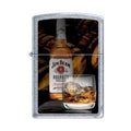 Zippo Lighter - Jim Beam Bottle with Glass Street Chrome - Lighter USA