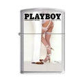 Zippo Lighter - Playboy Cover August 1978 Brushed Chrome - Lighter USA