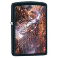 Zippo Lighter - Black Canyon Express Black Matte - Lighter USA