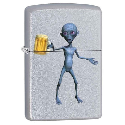 Zippo Lighter - This One's For You Satin Chrome - Lighter USA