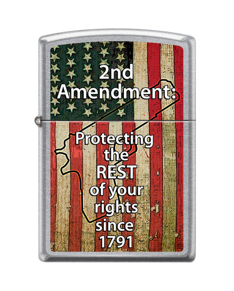 Zippo Lighter - 2nd Amendment: Protect Your Rights - Lighter USA