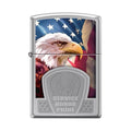 Zippo Lighter - Service Honor Pride High Polish Chrome - Lighter USA