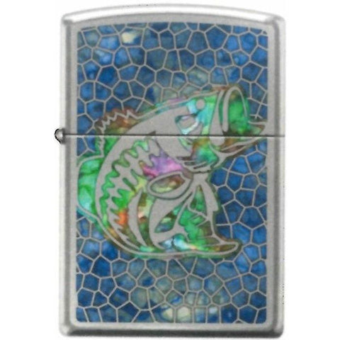 Zippo Lighter - Bass Fuzion Hi Polished Chrome - Lighter USA