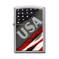 Zippo Lighter - USA Street Chrome - Lighter USA