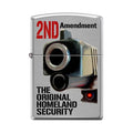 Zippo Lighter - Original Homeland Security Brushed Chrome - Lighter USA