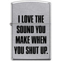 Zippo Lighter - I Love The Sound You Make Street Chrome - Lighter USA