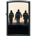 Zippo Lighter - Soldiers at Sunset Black Matte - Lighter USA