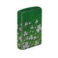 Zippo Lighter - Ombre Green Shamrock Chrome Finish - Lighter USA