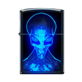 Zippo Lighter - Black Light Alien - Lighter USA